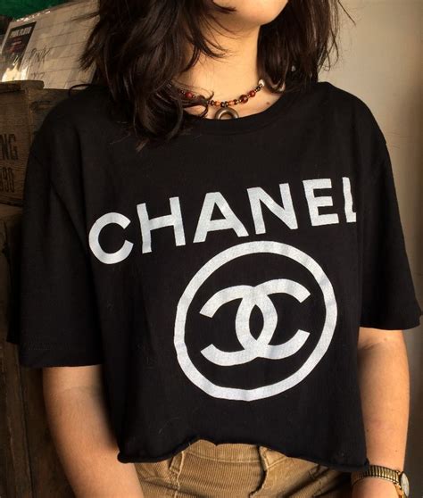 crop top chanel|chanel t shirt original.